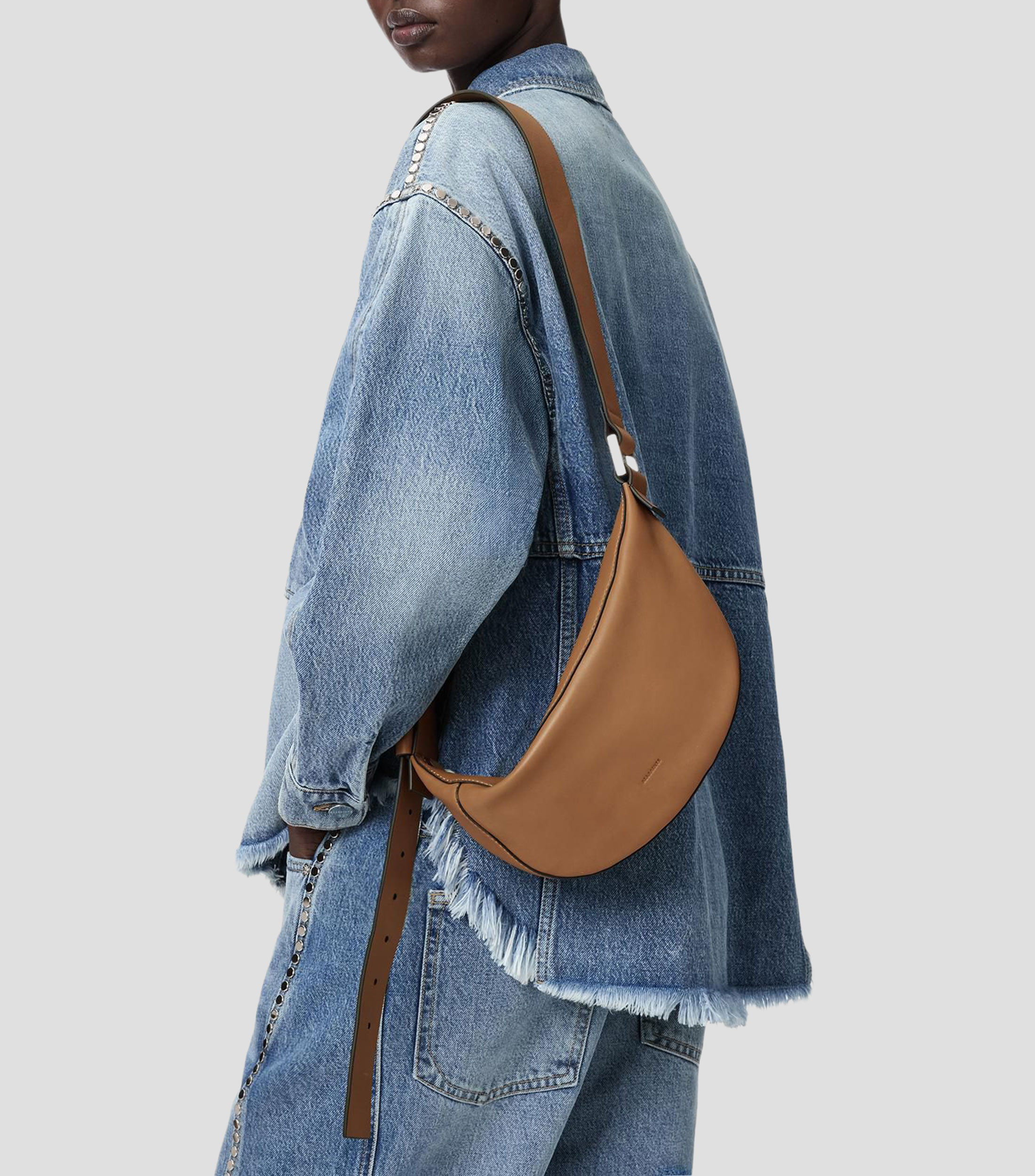 Bolsa crossbody en piel Luna Mujer
